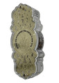 Small Lucite Besamim Holder with Gold Lasercut Design-Full Bracha 3.5" (HV-OJBSS1)