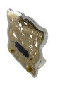 Large Lucite Besamim Holder withGold Lasercut Design-Jerusalem Design 5"x5" (HV-OJBSL11)