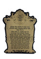 Lasercut Gold Hadlakot Nerot on Black Lucite - 10"  (HN-OJ3GOBL)