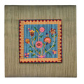 Gold Flowers Embroidered Picture and Picture Frame
