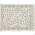 Machine Embroidered Challah Cover Paper Cut SILVER (EM-CME-17S)