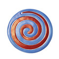 Aluminum Trivet Two Piece Swirl - Blue and Red (EM-MHDC-3A)