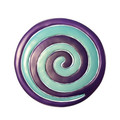 Aluminum Trivet Two Piece Swirl - Purple and Turquoise (EM-MHDC-3C)