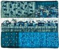 Tfillin Bag Patches & Embroidery Jerusalem  Blue (EM-FE1B)