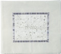 Embroidered Tallit Bag Silver on White (EM-TMD-4)