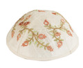 Embroidered Kippah Pomegranates GOLD (EM-YME-6G)