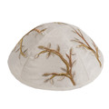 Embroidered Kippah GOLD (EM-YME-7G)