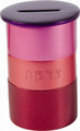 Anodized Aluminum Tzedakah Box Round Reds (EM-TZA3)