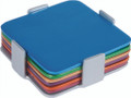 Set of 6 Aluminum Coasters - Multi Color (EM-COM-2)