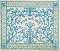 Embroidered Tallit Bag Paper cut BLUE (EM-TBC-17B)