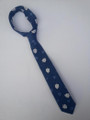 chanukah dreidel tie, Adults, Small size 24", blue (TIE#9-1)