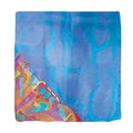 Emanuel Painted Jerusalem Square Silk Scarf Blue 35'x35' (EM-PSS)