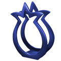 Aluminum Napkin Holder Pomegranate Shape Blue (EM-NHMC-1B)