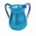 Aluminum Cast Wash Cup Turquoise with Blue Handles (EM-NYM-6)