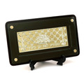 Small Wood and Silverplate Challa Board (CB-P027)