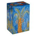 Yair Emanuel Rectangular Tzedakah (Charity) Box -The Seven Species TZS-7