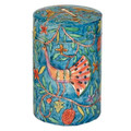 Yair Emanuel Round Tzedakah (Charity) Box -peacocks TZR-3