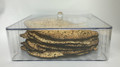 Square Lucite Matzah Box with Cover- Large 12" (P-MBXM)