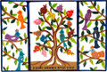 Emanuel Laser Engraved Hand Painted Home Blessing, Flat-- Birds (EM-WHJ1)