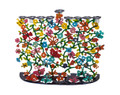 Emanuel Laser Cut Menorah-- Flowers (EM-HT1)