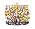 Emanuel Laser Cut Menorah-- Pomegranates (EM-HT2)