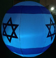 Inflatable Star of David Ball Decoration with LED Lights-- 6ft (ID-SB6F)