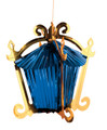 Chinese House Foil Hanging Decoration - Pack of 12 - Blue  (71197 GB)