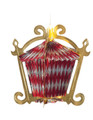 Chinese House Foil Hanging Decoration - Pack of 12 - Colored   (71197 CLR)