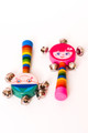 Purim Gragger w/ Bells Smiley Face (GR-6162)