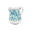 Emanuel Metal Washing Cup-Blue-Abstract Design (EM-NY4)