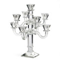 9 Branch Crystal Candelabra-- 16" (CS-X3793)