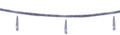 13' (14" bells) Long Tinsel, Silver - Pack of 12 (71607)