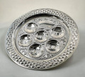 S/P Seder Plate-- 16"- Diamond Design (P-AVI150S)