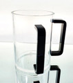 Clear Acrylic Washing Cup-Black Handles 5" (WC-80257)