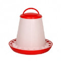 RED AND WHITE POULTRY FEEDER 3KG