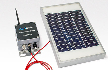 GeoNet Logger, with Solar-Powered Rechargeable Battery