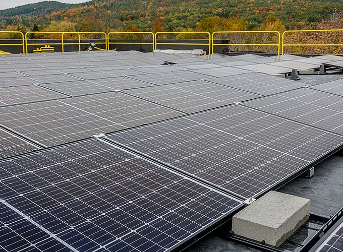Photo of GEOKON North solar panels.