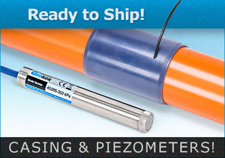 Piezometers and Inclinometer Casing.