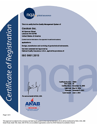ISO 9001:2015 Certificate 10643