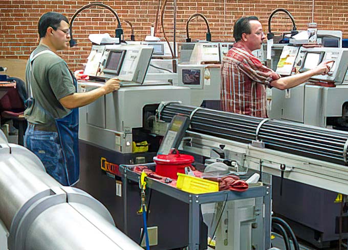 Photo of Swiss Precision Turning employees.
