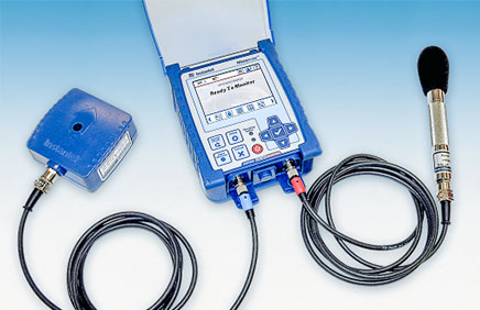 Photo of the Micromate Vibration and Air Overpressure Monitor.