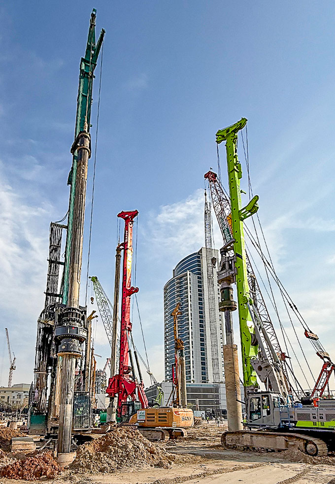 Photo of Binghatti Flare construction.