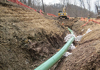 Photo of gas pipeline.