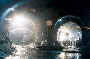 Photo of the Istanbul Metro Tunnel.
