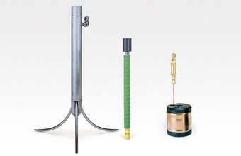 Borros Type Hydraulic Anchor, Groutable Anchor, and Hydraulic Anchor (left to right).