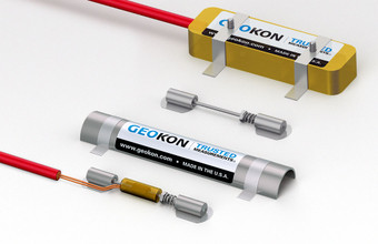 Model 4150 Strain Gauge and Model 4150-1 Cover (front). Model 4100 Strain Gauge and Model 4100-2 Plucking Coil (rear).