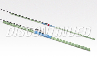 Model 3911A (front) and 3911 (#4 rebar) “Sister Bar” (rear) Rebar Strainmeters (this product has been discontinued).