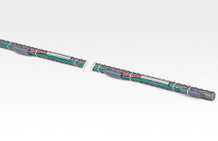 Model 4150 Addressable Strain Gage, shown on soil nail.