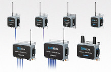 The Model 8900 Series includes the Mesh VW Logger, Mesh Addressable Logger, Mesh Tilt Logger and Local Gateway (top, left to right), the 4- and 8- channel Mesh VW Loggers and the Cellular Gateway (bottom, left to right).