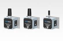 The Model 8920 Cellular (left), 8930 Wi-Fi® (center) and 8950 Satellite (right) self-contained Tilt Data Loggers.